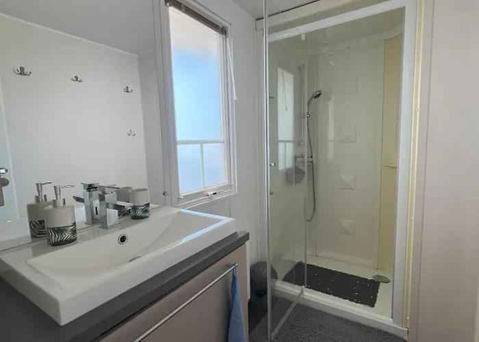 Parque de Campismo Del Mar 125, Mobile O'hara Superieur 1060, 3 Chambres, 40 M2, Terrasse